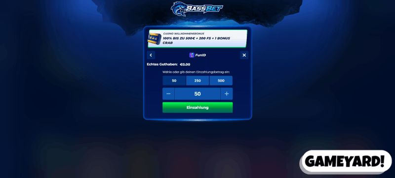 FunID Einzahlung im Online Casino