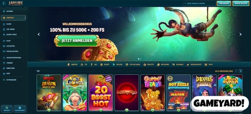 LaraBet Screenshot