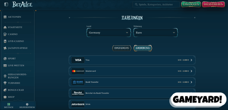 Gewinne im PayPal Casino ohne Limits auszahlen