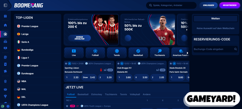 BoomerangBet Screenshot