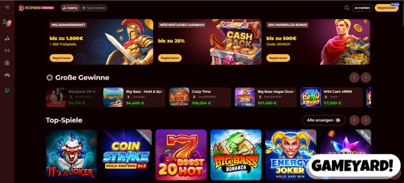 RomanCasino Screenshot