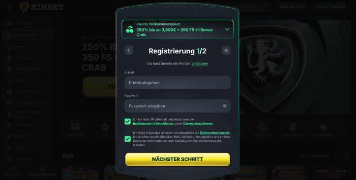 Registrierung PSC Casino Ohne Limit