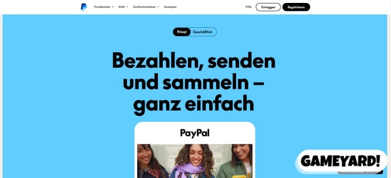 PayPal-Konto zur Verwendung in Kasinos