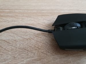 Nahaufnahme des Kabel der AUKEY GM-F1
