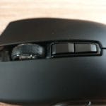 Nahaufnahme des Mausrads der AUKEY GM-F1