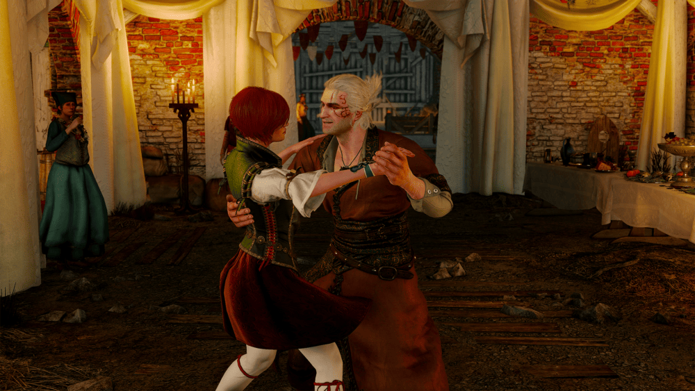 Gerald von Riva und Triss Merigold in Hearts of Stone