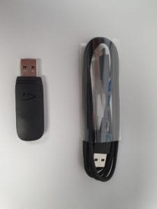 HyperX Cloud Stinger USB Dongle und Kabel