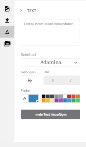 Text hinzufügen im Konfigurator von propads.gg