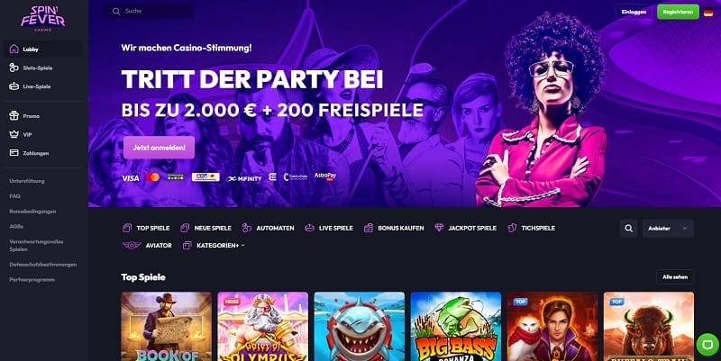 spinfever webseite
